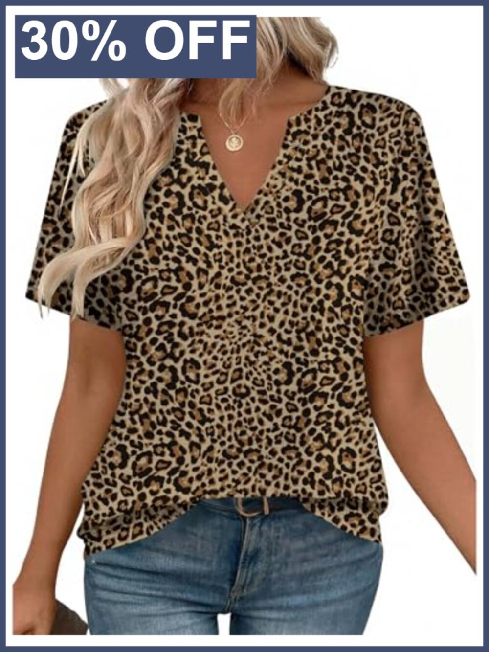Zeagoo Womens Short Sleeve V Neck High Low Tunic Top Casual